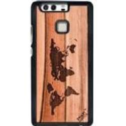 SmartWoods Case Wood Map Huawei P9 [Levering: 6-14 dage]